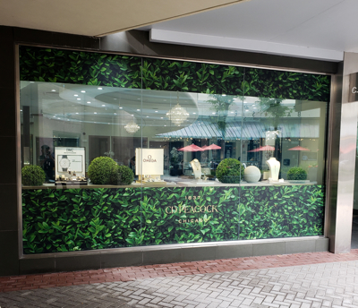 Peacock Window Graphics Photo